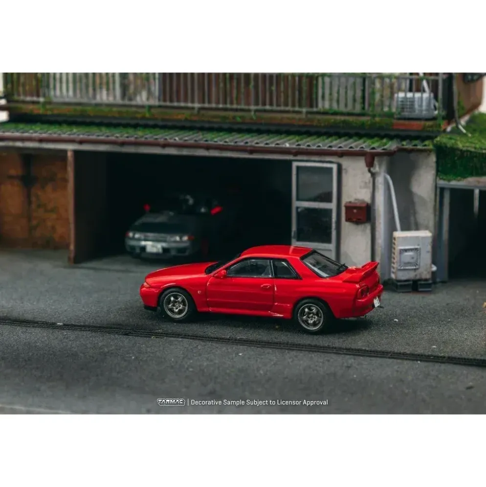 Nissan Skyline GT-R - Röd - J-Collection / Tarmac - 1:64