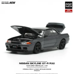Nissan Skyline GT-R R32 - Grå - Pop Race - 1:64