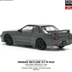Nissan Skyline GT-R R32 - Grå - Pop Race - 1:64