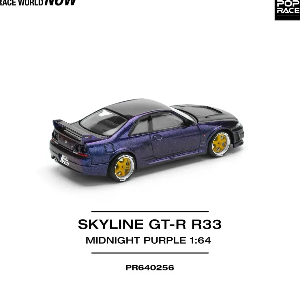 Nissan Skyline GT-R (R33) - Lila - 256 - Pop Race - 1:64