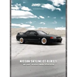 Nissan Skyline GT-R (R32) - Mattsvart - Inno64 - 1:64