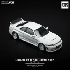 Nissan Skyline GT-R R33 Nismo 400R - Vit - Pop Race - 1:64