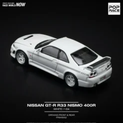 Nissan Skyline GT-R R33 Nismo 400R - Vit - Pop Race - 1:64