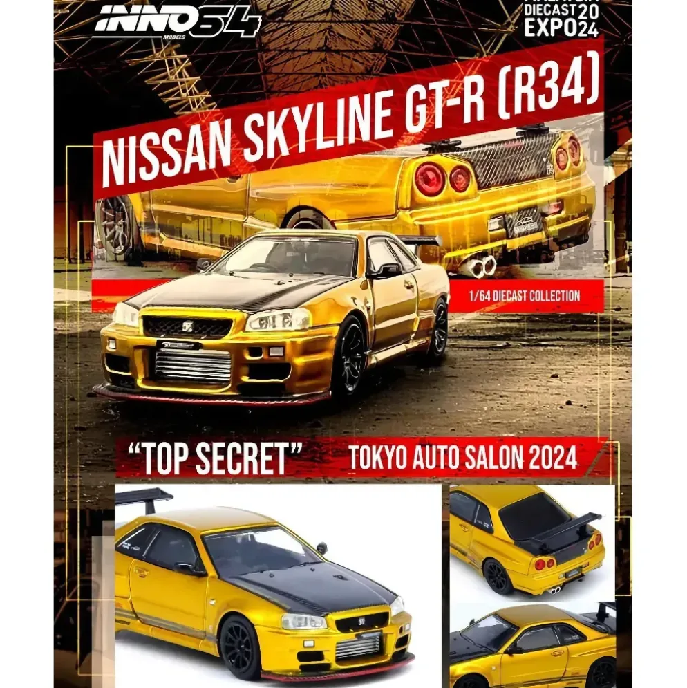 Nissan Skyline GT-R (R34) - Top Secret Tokyo - Inno64 - 1:64