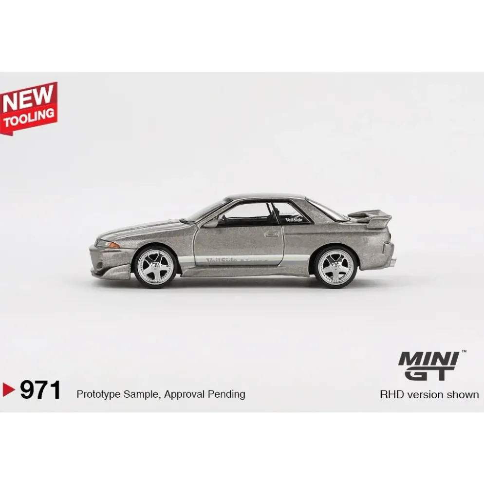 Nissan Skyline GT-R (R32) Veilside Combat C-I Veilside Combat Grey - Grå - 971 - Mini GT - 1:64