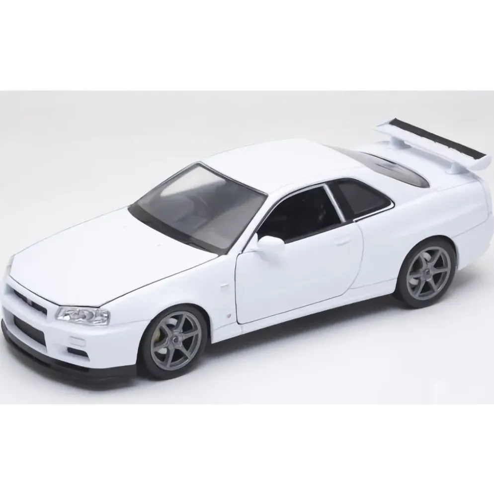 Nissan Skyline GT-R (R34) - Vit - 1:24 - Welly