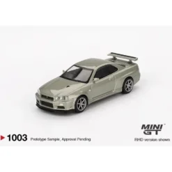 Nissan Skyline GT-R (R34) V-Spec II Nür - Millenium Jade - 1003 - Mini GT
