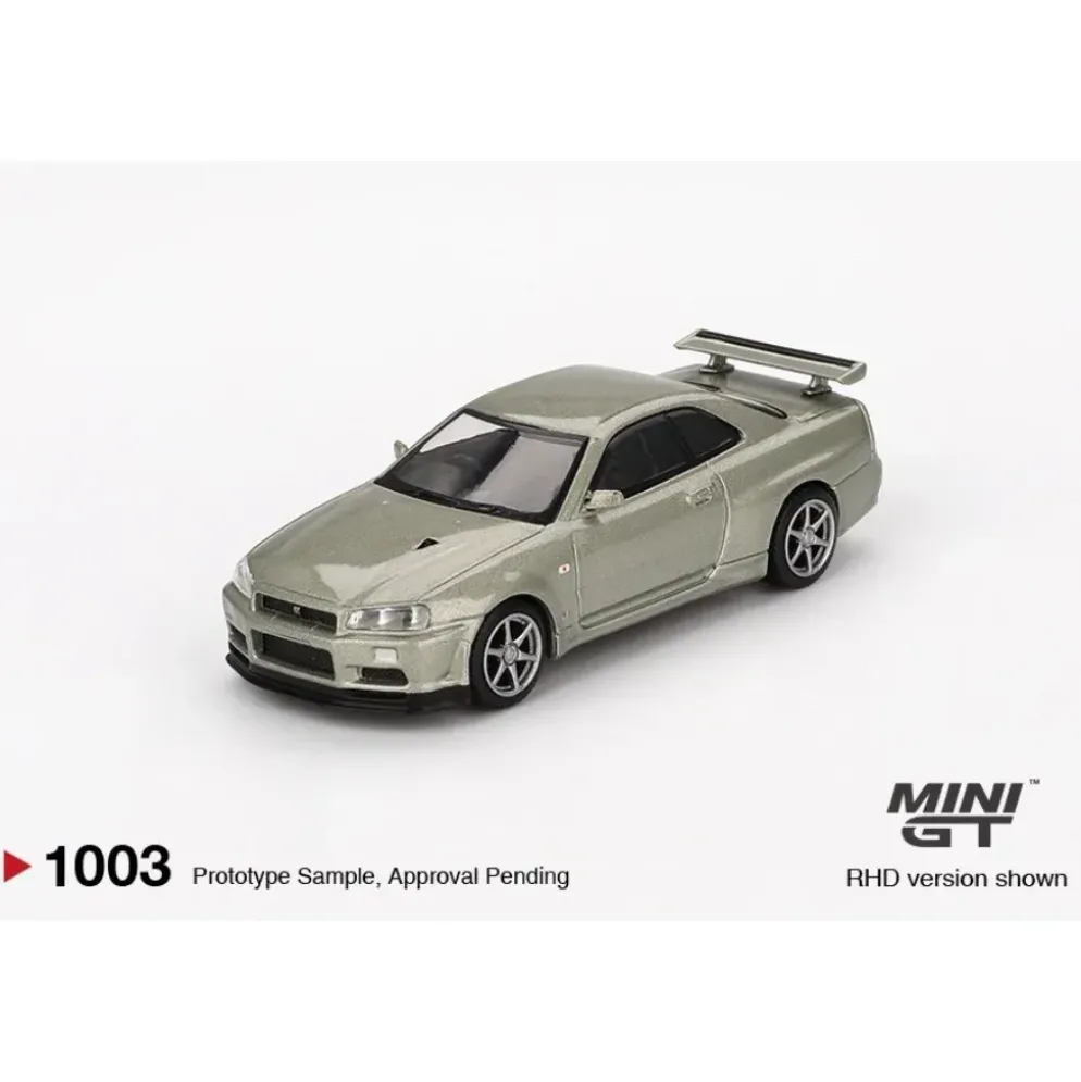Nissan Skyline GT-R (R34) V-Spec II Nür - Millenium Jade - 1003 - Mini GT