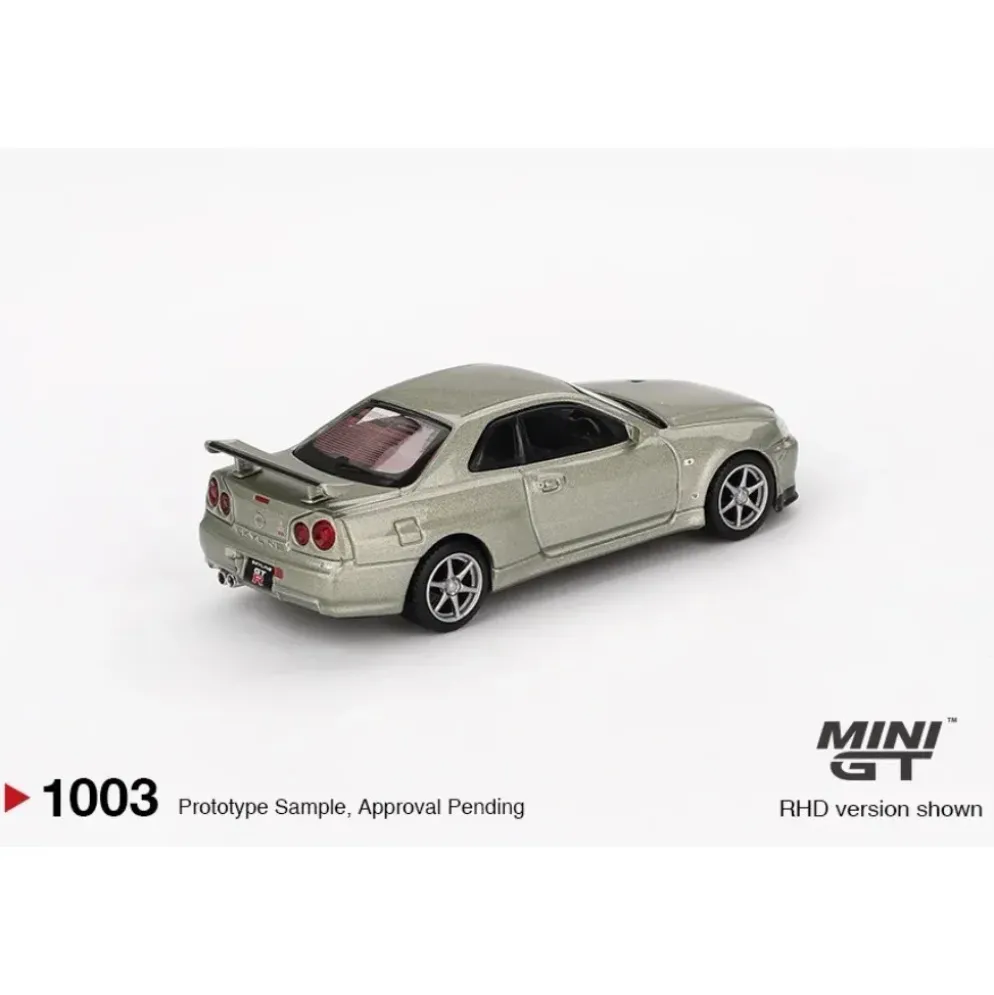 Nissan Skyline GT-R (R34) V-Spec II Nür - Millenium Jade - 1003 - Mini GT