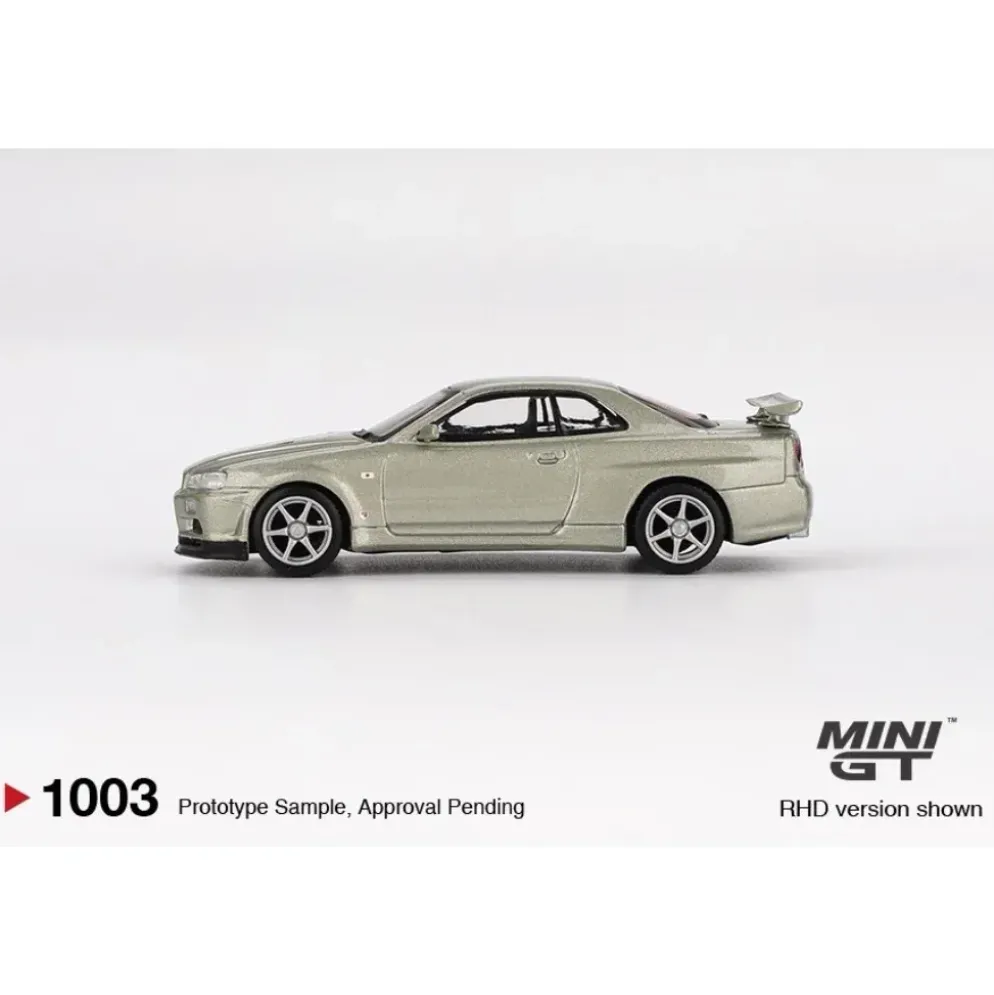 Nissan Skyline GT-R (R34) V-Spec II Nür - Millenium Jade - 1003 - Mini GT