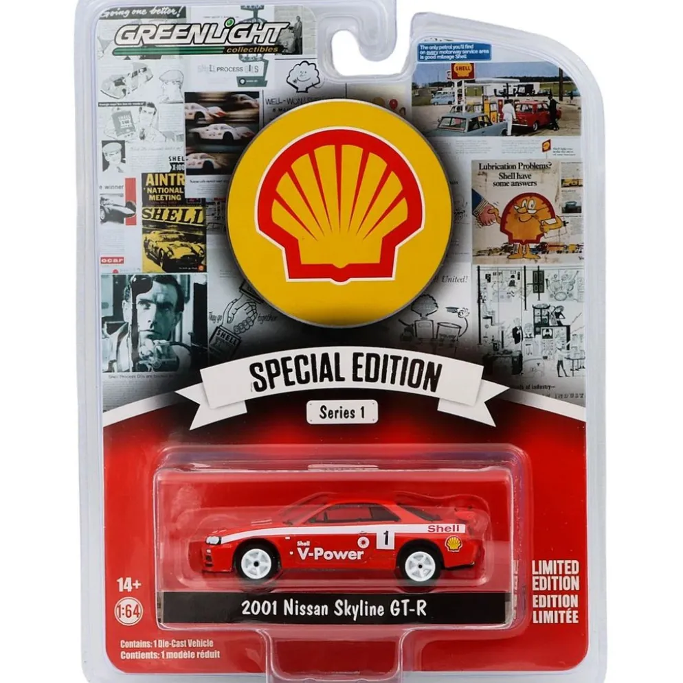 2001 Nissan Skyline GT-R - Shell - GreenLight - 1:64