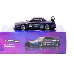 Nissan Skyline (R32) Widebody - Lila - Tarmac Works - 1:64
