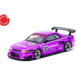 Nissan Skyline (R32) Widebody - Lila - Tarmac Works - 1:64