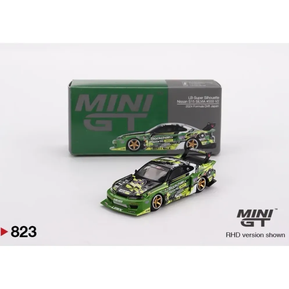 Nissan S15 SILVIA - LB-Super Silhouette #555 V2 - 823 - Mini GT
