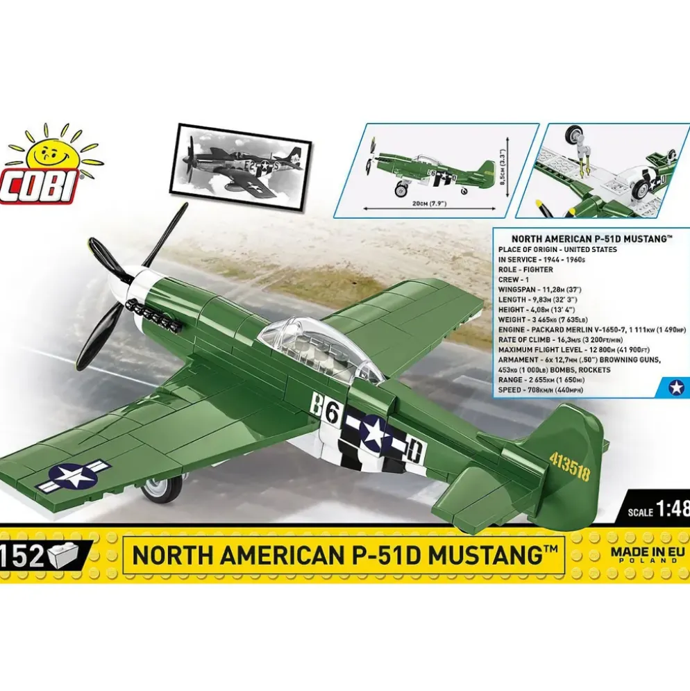 North American P-51D Mustang - Byggklossar - 5860 - COBI - 1:48