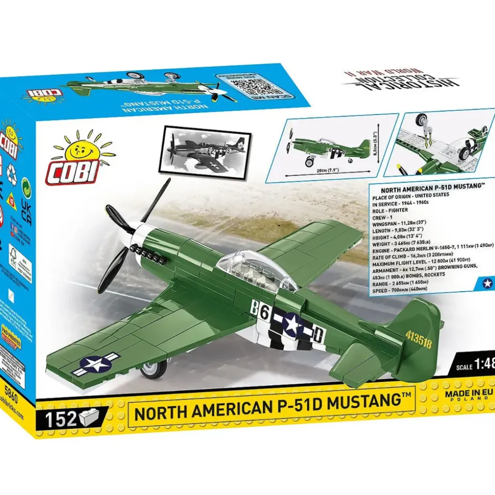 North American P-51D Mustang - Byggklossar - 5860 - COBI - 1:48