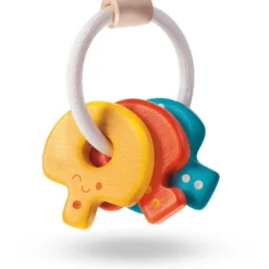 Nyckelknippa / Skallra i Trä - Färgglad - 5217 - PlanToys