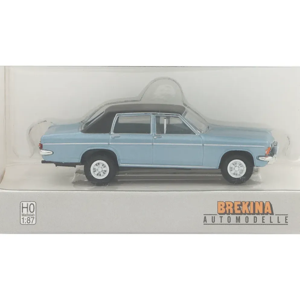 Opel Diplomat B - Ljusblå Metallic / Svart - Brekina - 1:87