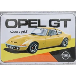 Opel GT - Since 1968 - Plåtskylt - 20x30 cm
