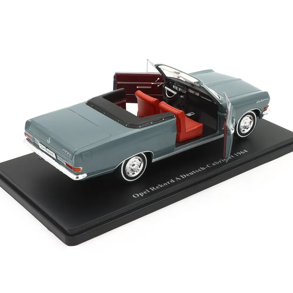 Opel Rekord A Deutsch-Cabriolet - 1964 - Grå - Atlas - 1:24