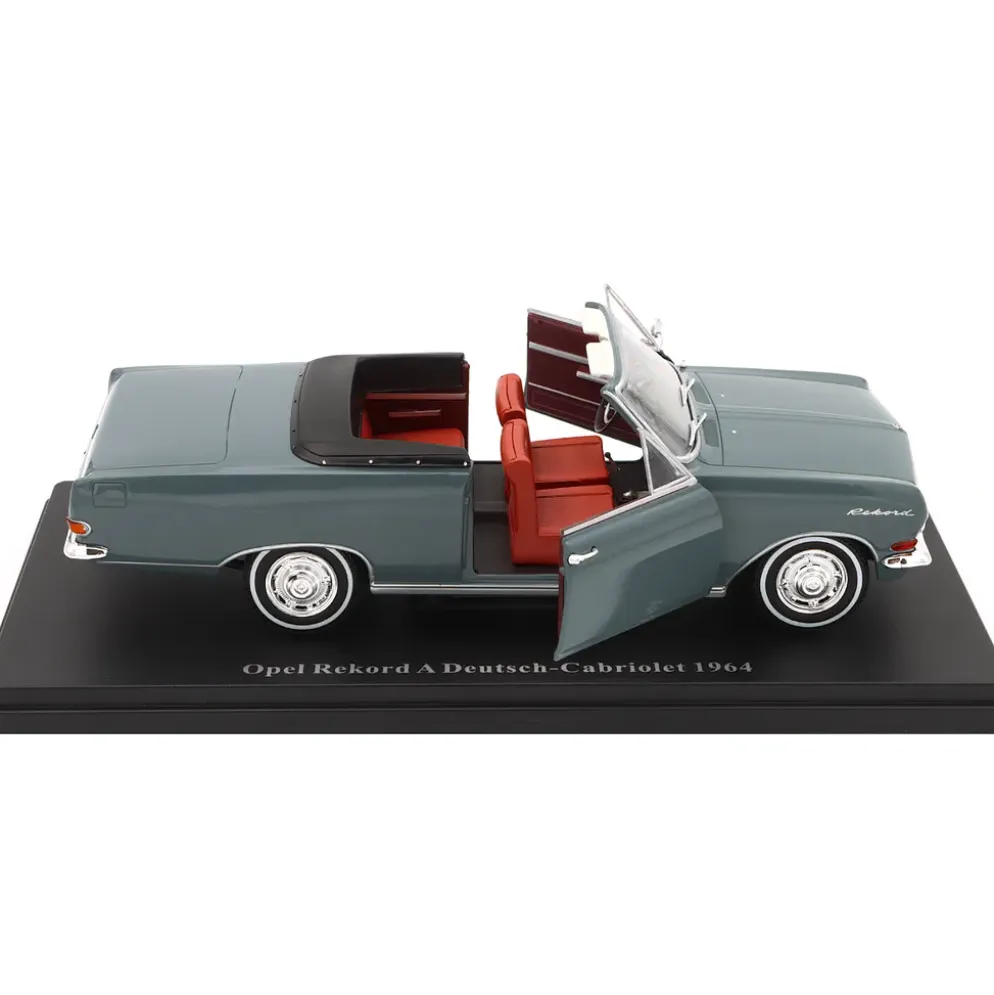 Opel Rekord A Deutsch-Cabriolet - 1964 - Grå - Atlas - 1:24