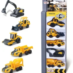 5-pack arbetsfordon - Volvo - Maisto - 7 cm