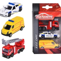 3-pack finska utryckningsfordon - S.O.S. Cars - Majorette