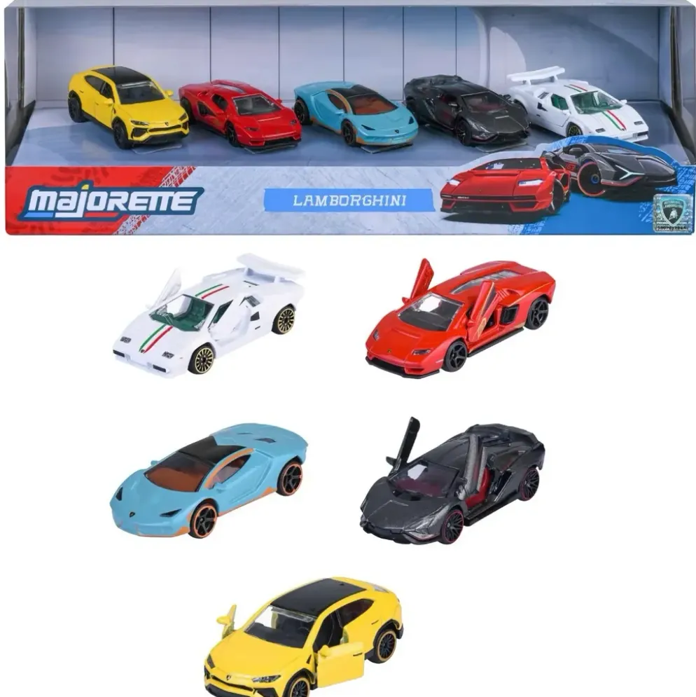 5-pack med Lamborghini - Giftpack - Majorette