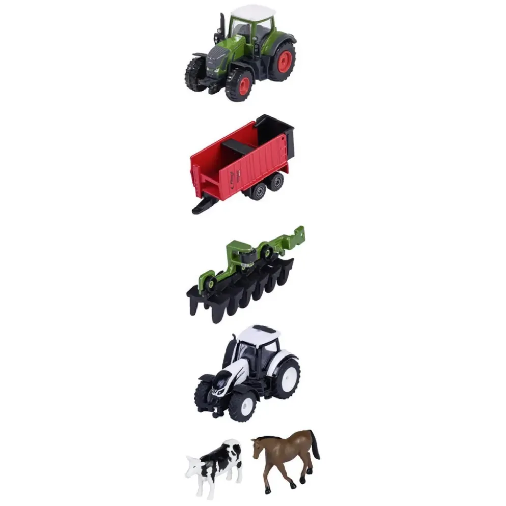 5-pack med traktorer och tillbehör - Majorette - Farm - Set 1