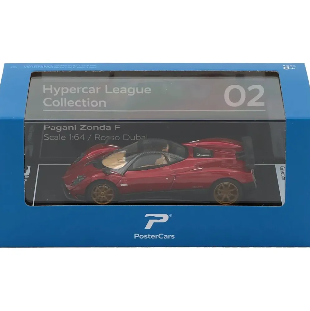 Pagani Zonda F - Röd - PosterCars - 1:64
