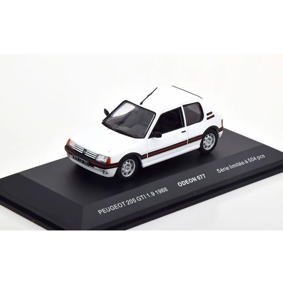 Peugeot 205 GTI 1.9 1988 - Vit - Odeon - 1:43