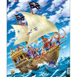 Piratskepp och pirater - Larsenpussel 30 bitar