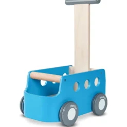 PlanToys Van Walker 5719 - Blå gåvagn i trä