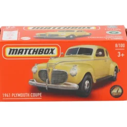 1941 Plymouth Coupe - Gul - Power Grab 8/100 - Matchbox