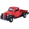 1941 Plymouth Pickup - Röd - Motormax - 1:24
