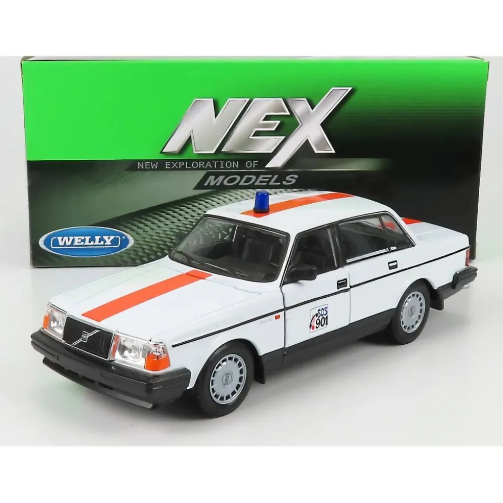 Polisbil - Volvo 240 GL - Belgien - Welly - 1:24