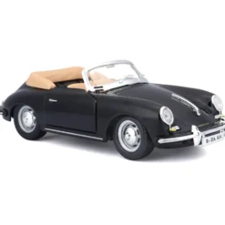 Porsche 356B Cabriolet - 1961 - Svart - Bburago - 1:24