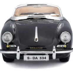 Porsche 356B Cabriolet - 1961 - Svart - Bburago - 1:24