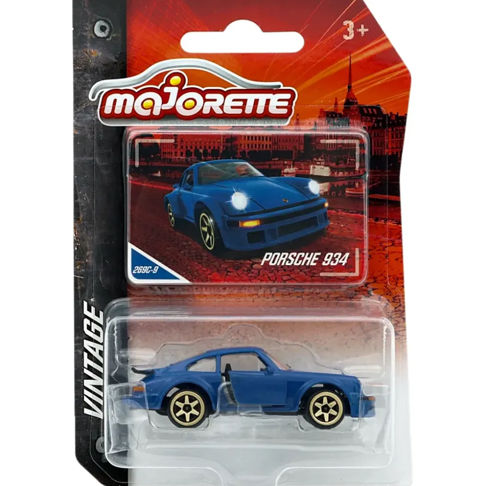 Porsche 934 - Blå - Vintage - Majorette - 7 cm