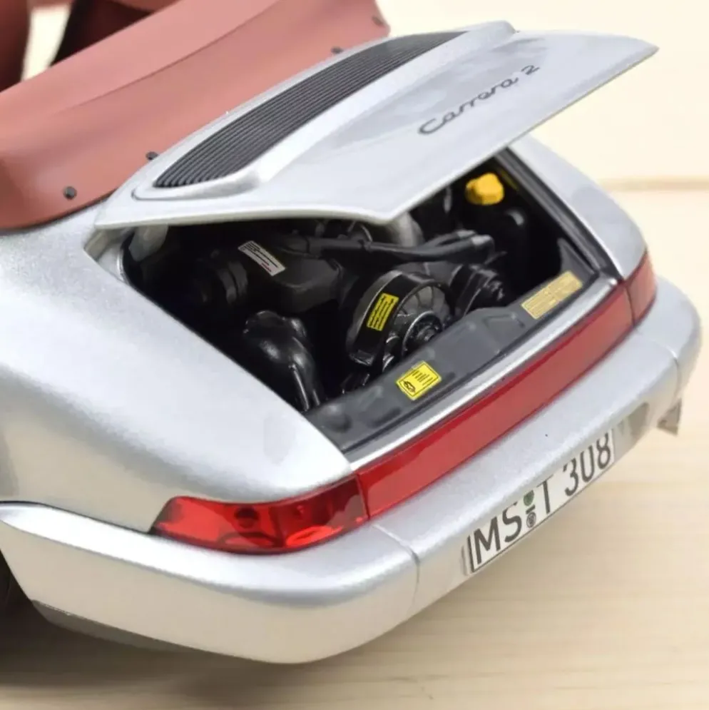 Porsche 911 Carrera 2 Cabriolet - 1990 - Silver - Norev - 1:18