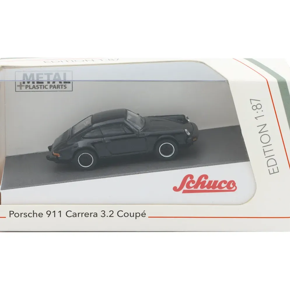 Porsche 911 Carrera 3.2 Coupé - 1989 - Svart - Schuco - 1:87