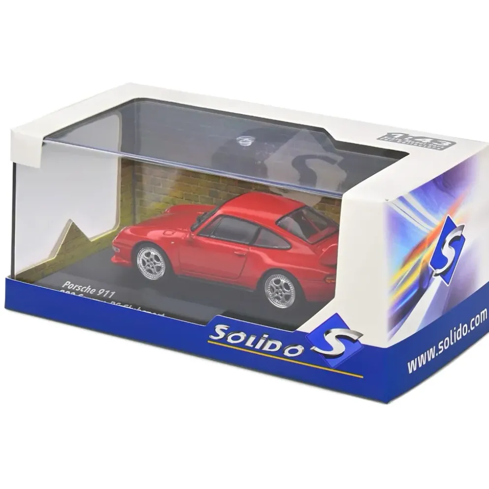 Porsche 911 (993) Carrera RS Clubsport - Röd - Solido - 1:43