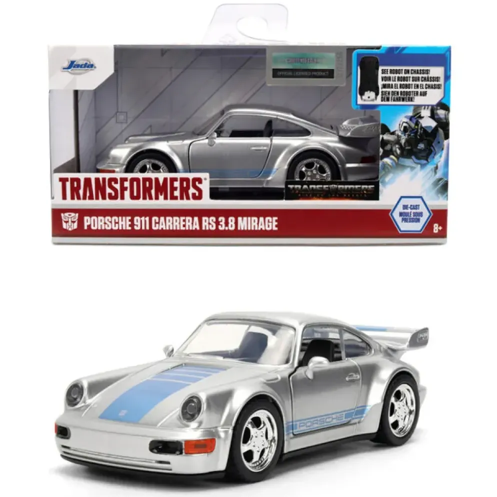 Porsche 911 Carrera RS 3.8 Mirage - Silver - Transformers - Jada Toys - 1:32