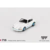 Porsche 911 Carrera RS 2.7 - Vit/Blå - RHD - Mini GT - 1:64
