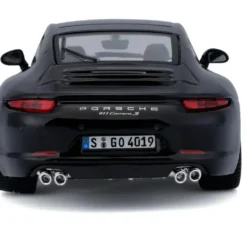 Porsche 911 (991) Carrera S - Svart - Bburago - 1:24