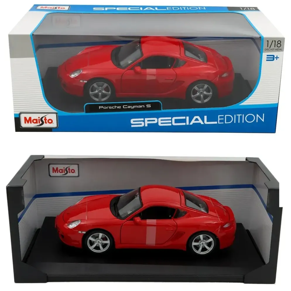Porsche Cayman S - Röd - Maisto - 1:18