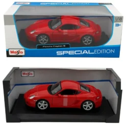 Porsche Cayman S - Röd - Maisto - 1:18