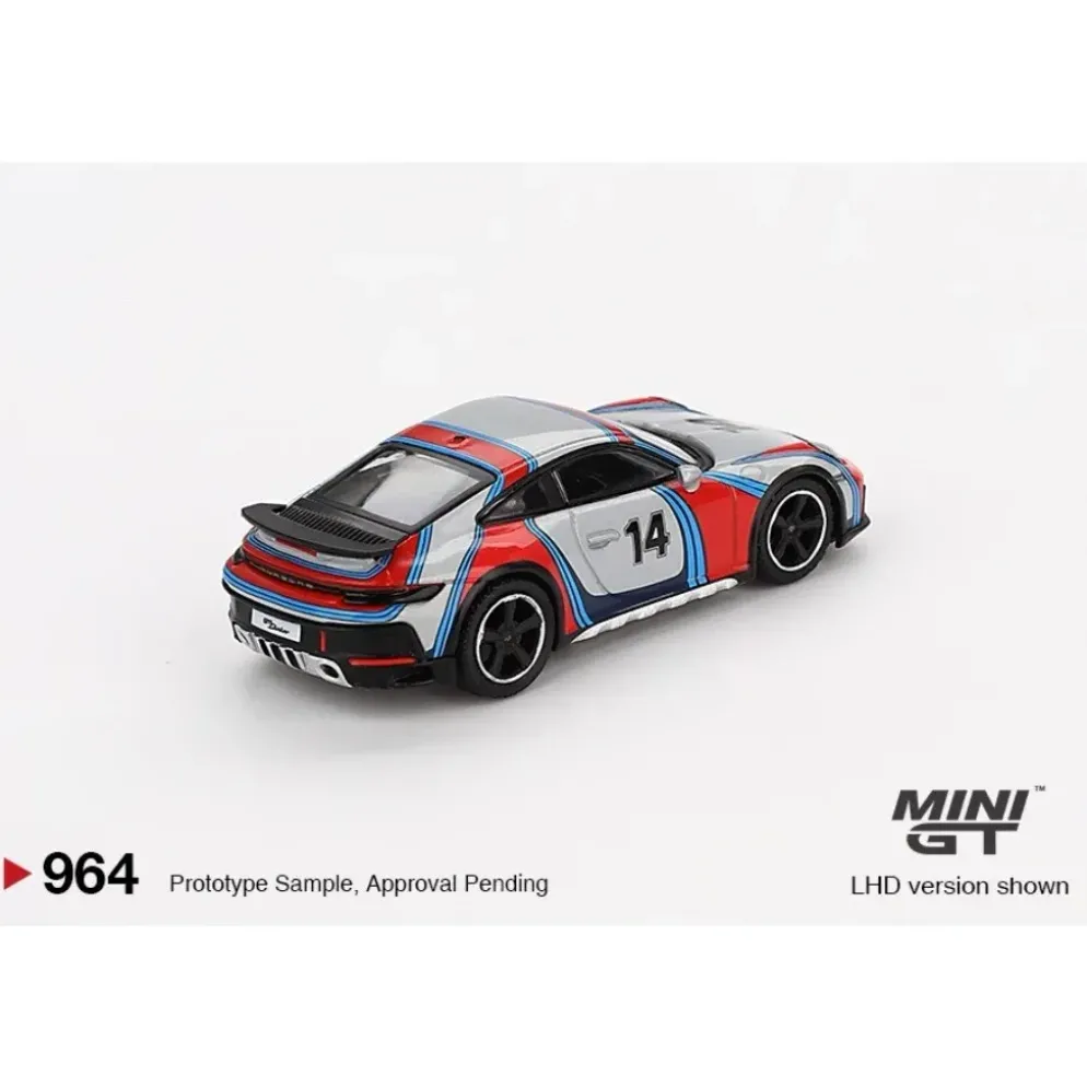 Porsche 911 (992) Dakar - Ice Gray Metallic "Rally 1978" - 964 - Mini GT