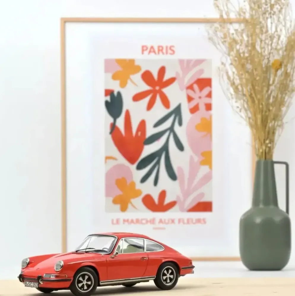 Porsche 911 E - 1969 - Orange - Norev - 1:18