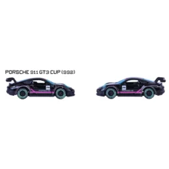 Porsche 911 GT3 CUP (992) - Neon Racer Premium Cars - Majorette - 7 cm